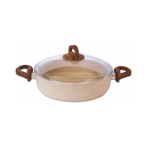 Karaca Brown Wood-Stone Granit Flachtopf 30 cm