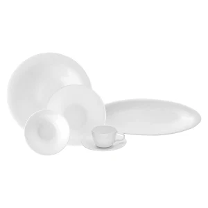 Karaca Fine Pearl Eternal 26-teiliges Frühstücksset und Servierschalen