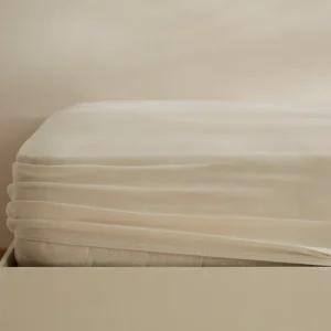 Karaca Home Jersey Spannbettlaken, 120x200+30cm, Creme