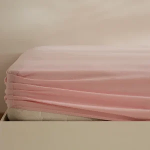 Karaca Home Jersey Spannbetttuch, 100x200+30cm, Altrosa