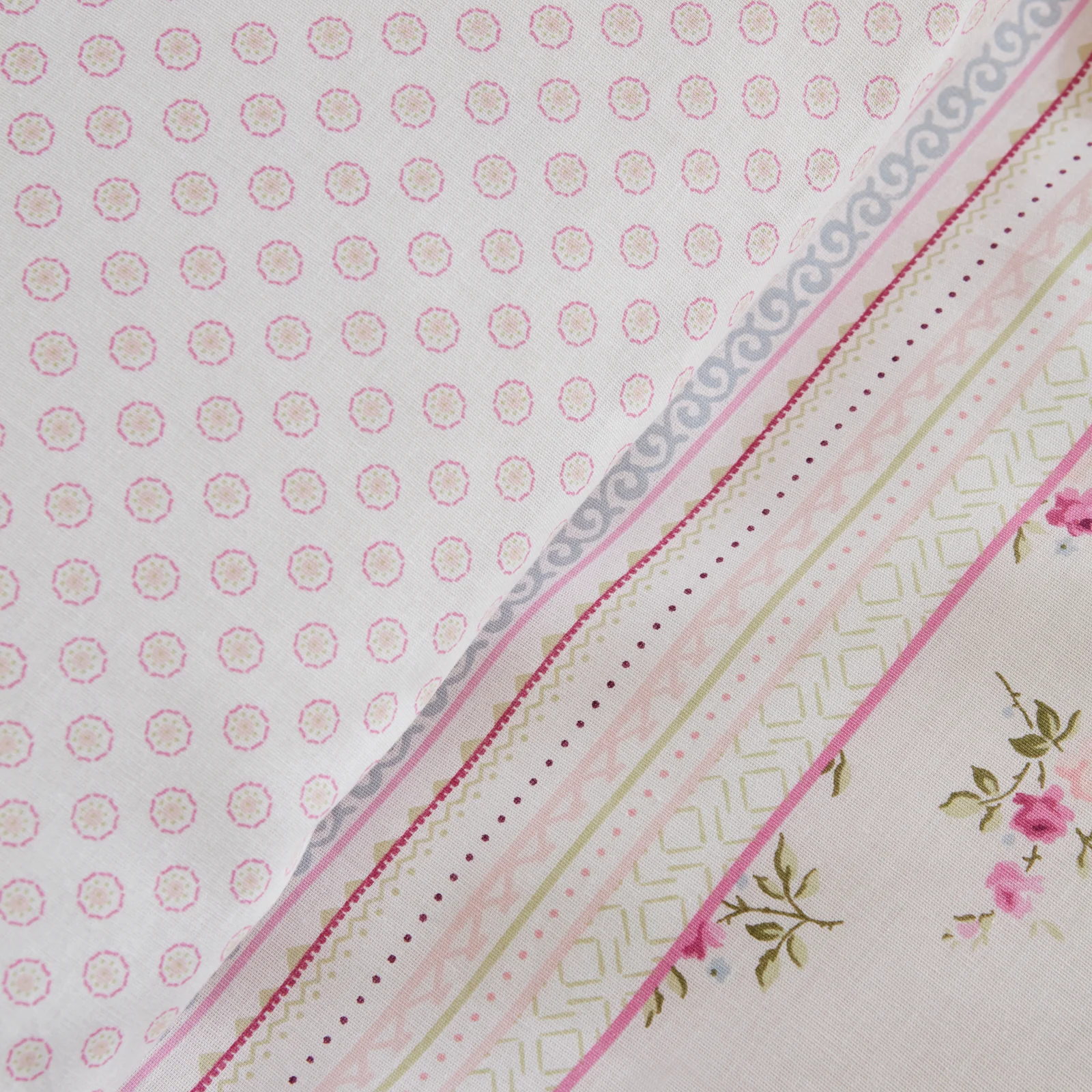 Karaca Glen Einzelbett Bettwäsche Set, 100% Baumwolle, Rosa – Bild 4