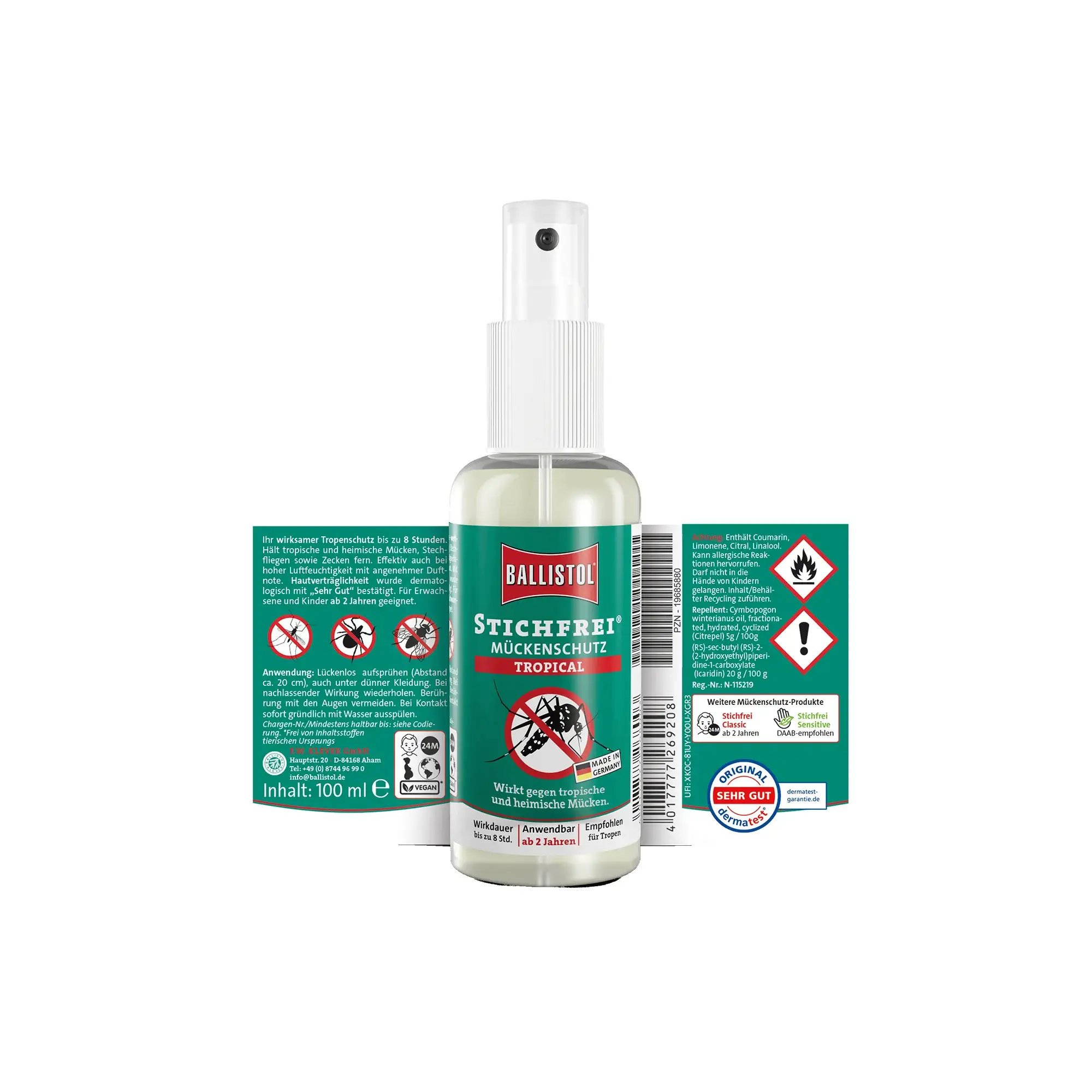 Insektenschutz Stichfrei Tropical Pump-Spray 100 ml – Bild 2