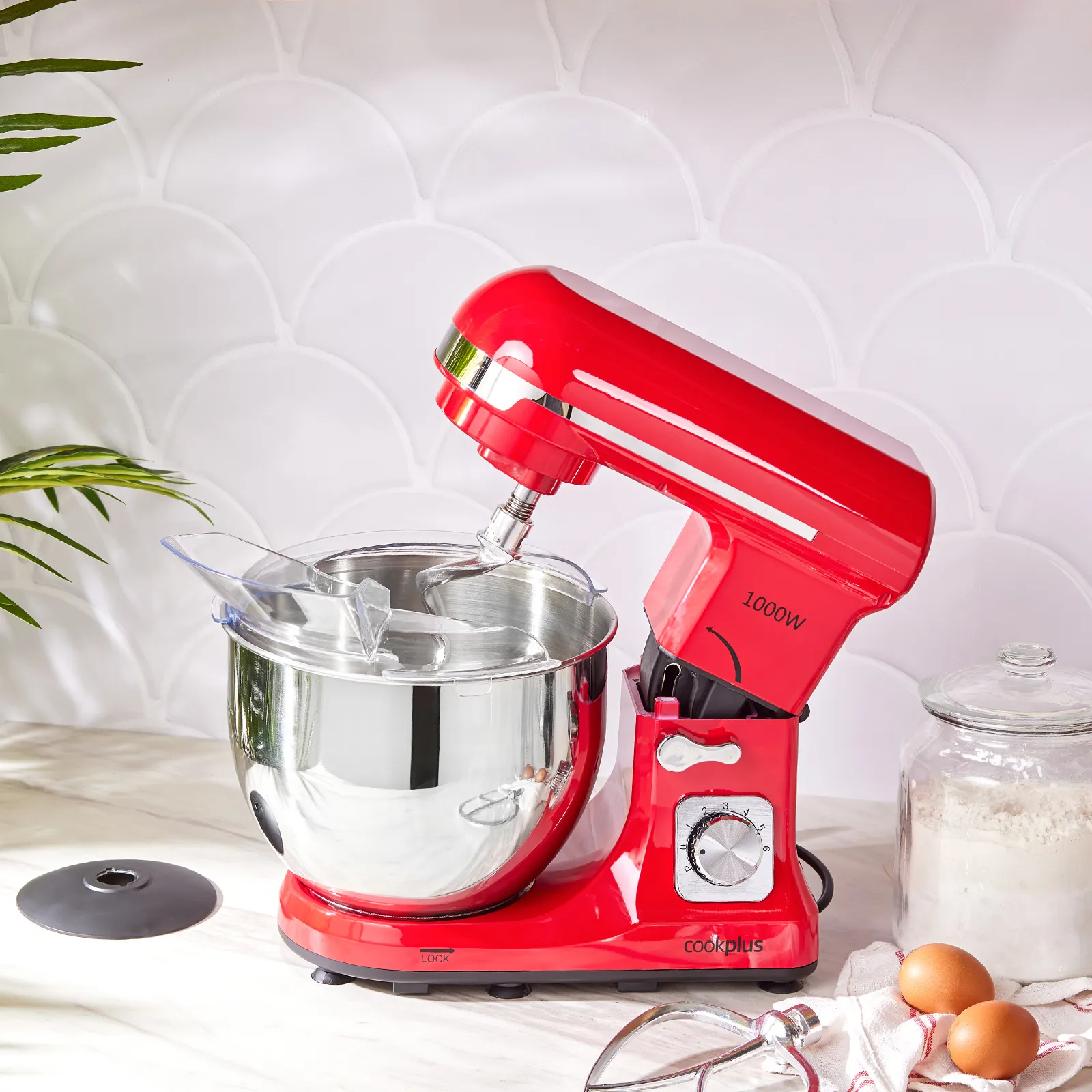 Cookplus Quick Chef 1001 Küchenmaschine Rot 1000W – Bild 8