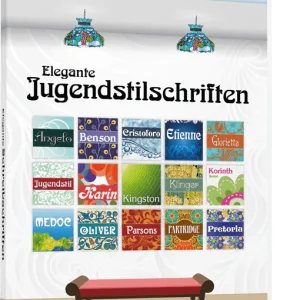 Elegante Jugendstilschriften