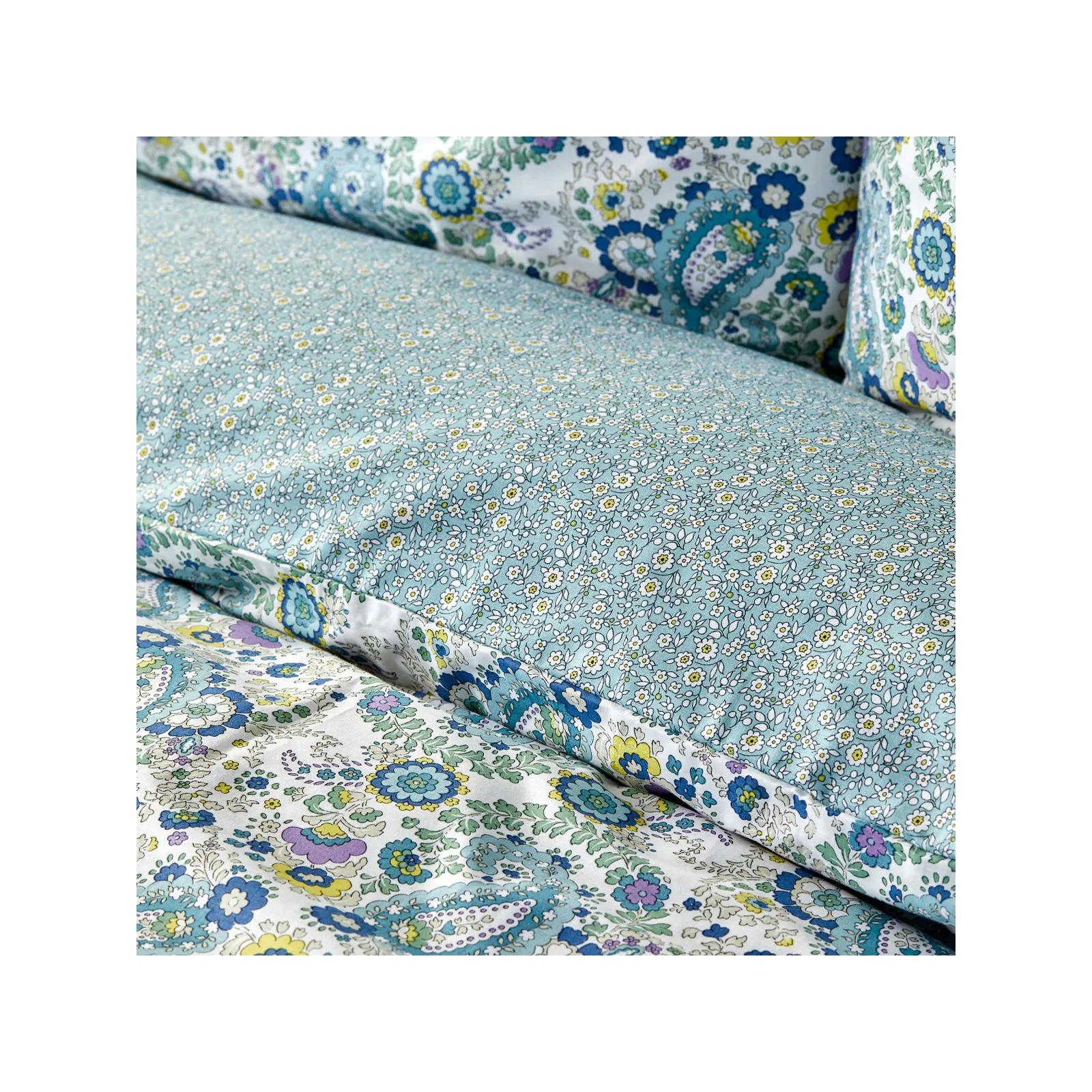 Sarah Anderson Fanny Blaues Baumwolle Doppelseitiges Bettbezug Geschenk-Set – Bild 3