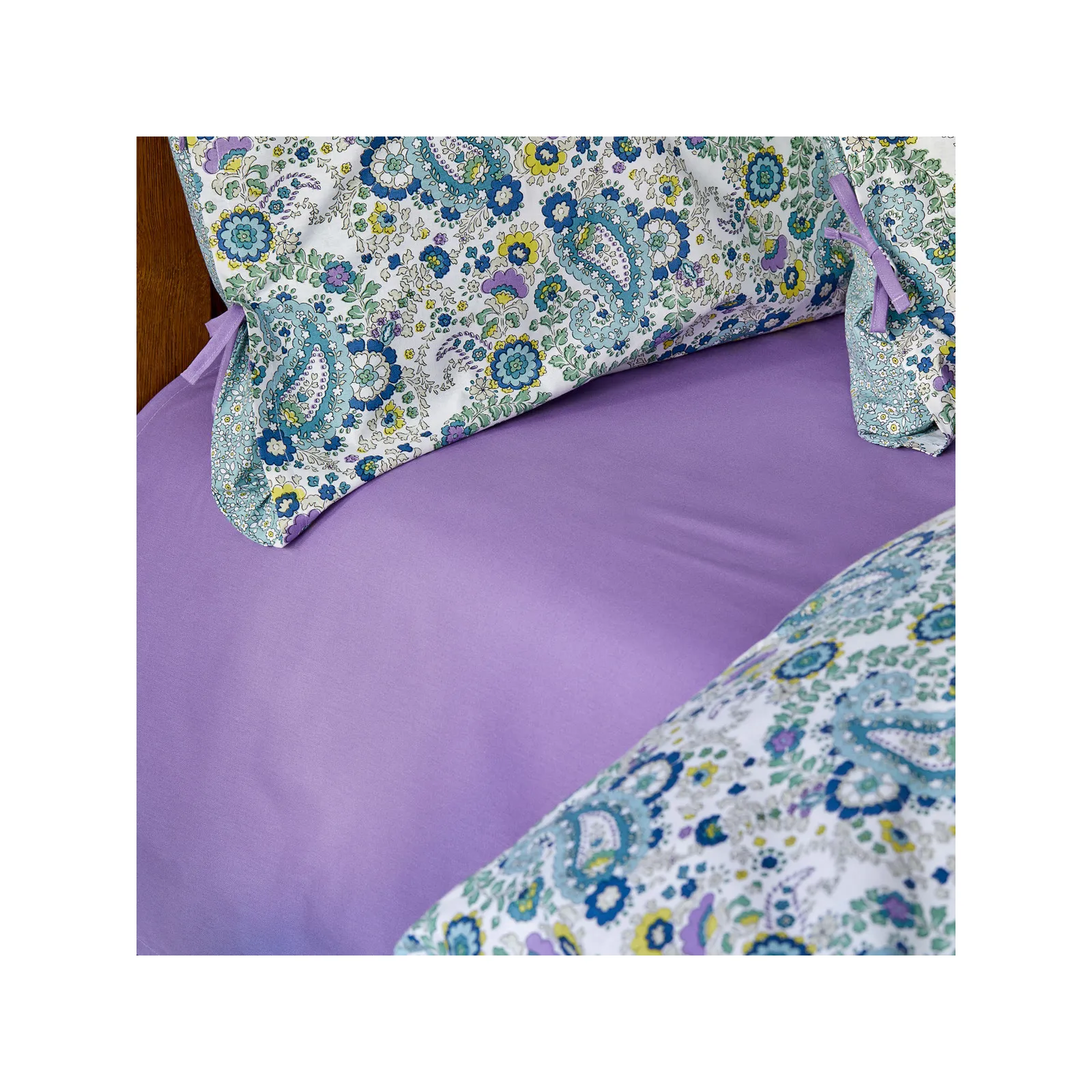 Sarah Anderson Fanny Blaues Baumwolle Doppelseitiges Bettbezug Geschenk-Set – Bild 4