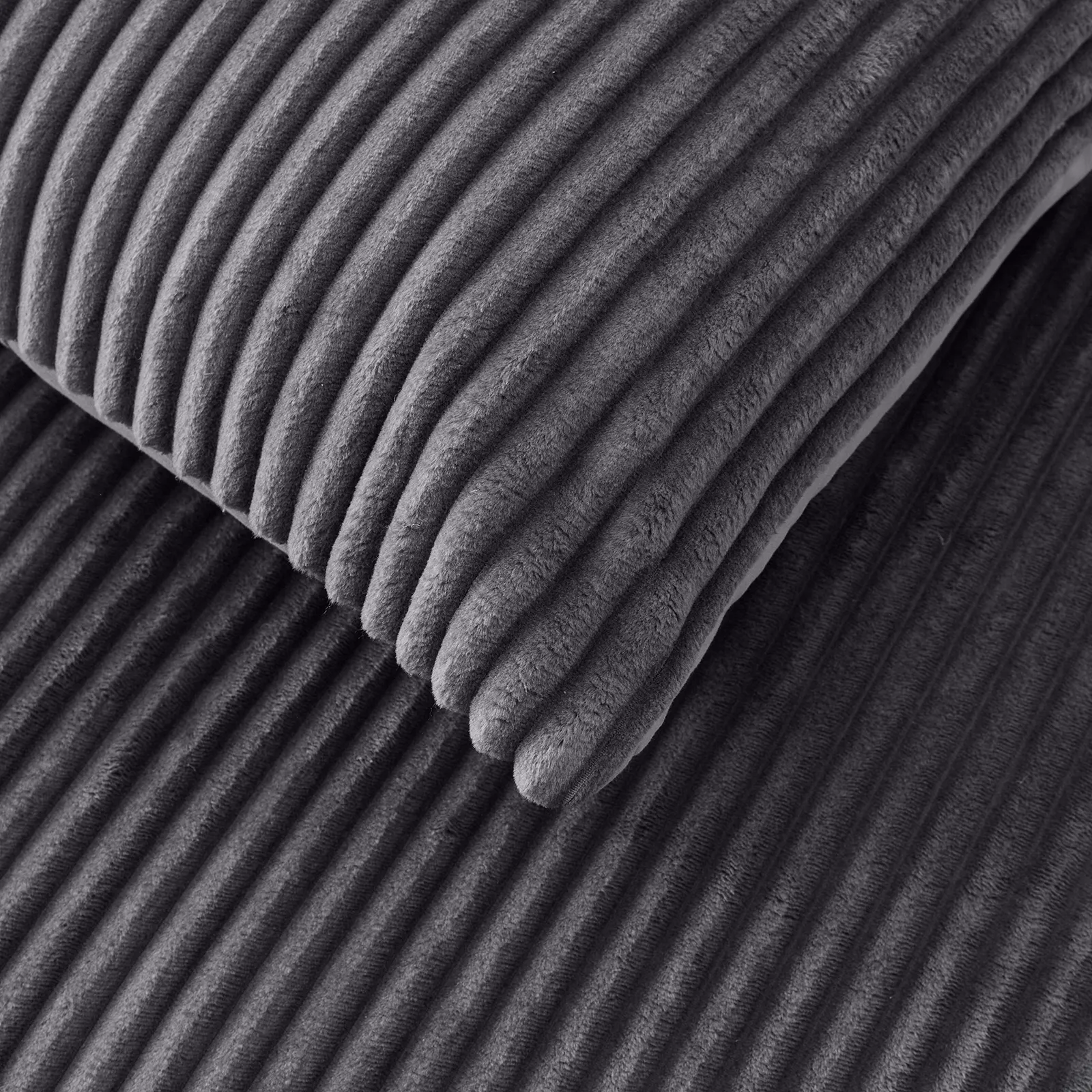 Karaca Home Joena Grau Doppelweiche Tagesdecke Set Öko-Tex Zertifiziert – Bild 4