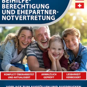 Beihilfeberechtigung und Ehepartnernotvertretung - Mustervorlage 2025