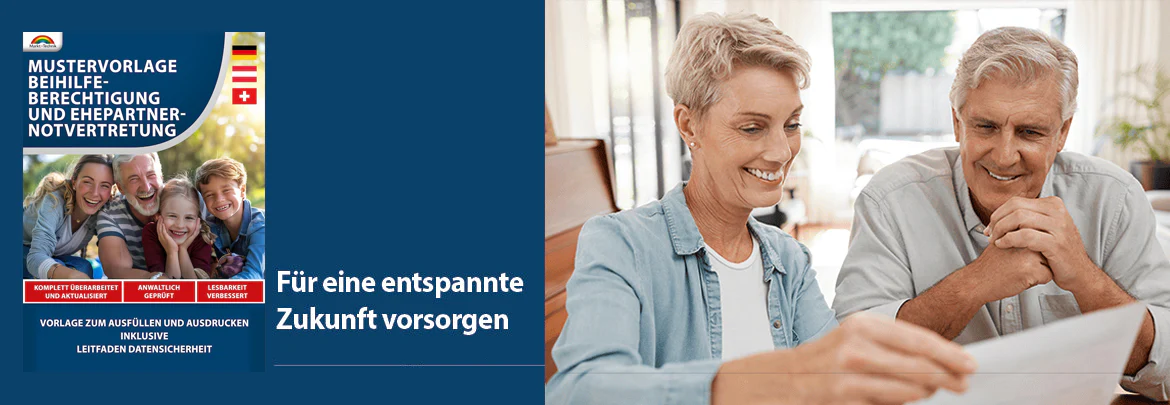 Beihilfeberechtigung und Ehepartnernotvertretung - Mustervorlage 2025 – Bild 2