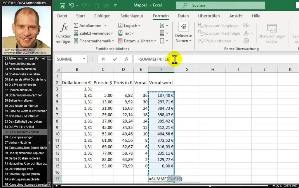 Lernkurs Office 2024-2021 Home and Student – Bild 8
