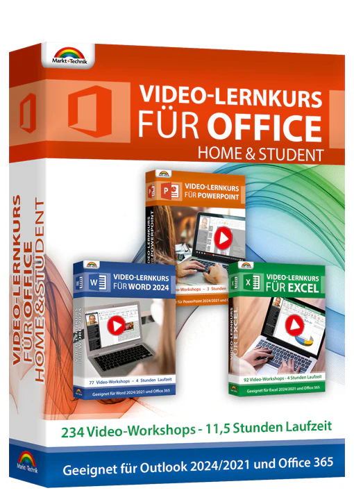 Lernkurs Office 2024-2021 Home and Student