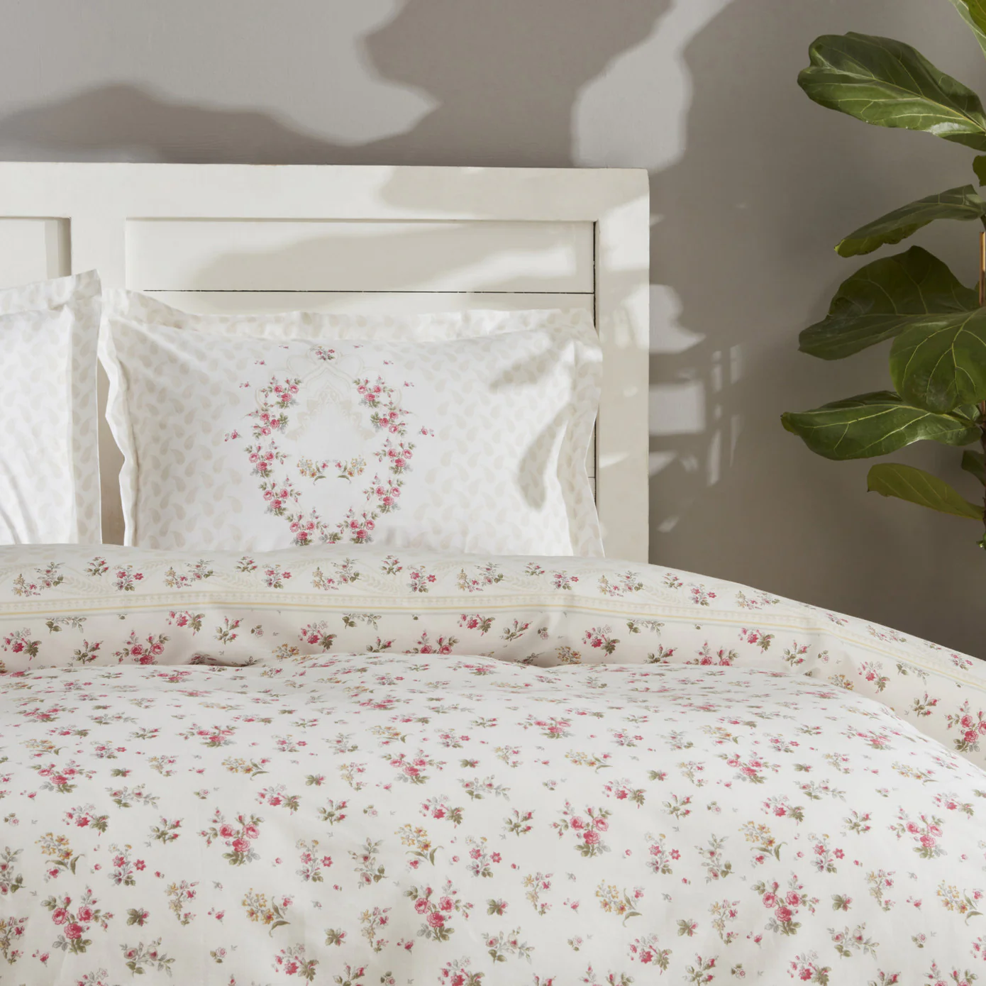 Karaca Home Sonya 100% Baumwolle Doppelbett Bettwäsche-Set Grün – Bild 2