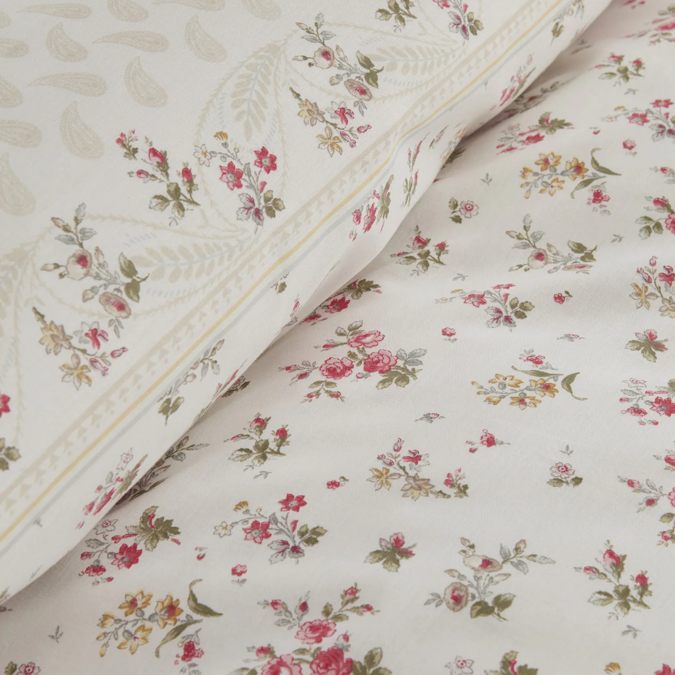 Karaca Home Sonya 100% Baumwolle Doppelbett Bettwäsche-Set Grün – Bild 5