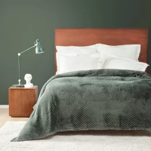 Karaca Home Alice Khaki Doppelbett Tomurcuk Wellsoft Decke