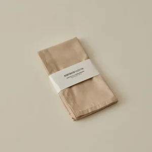 Karaca Home Belle Pflegeleichte 2er Set Stoffservietten Beige