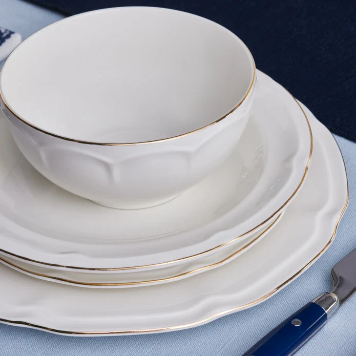 Karaca Tobias Gold 12 Personen Geschirrset, 56 Teilig – Bild 7