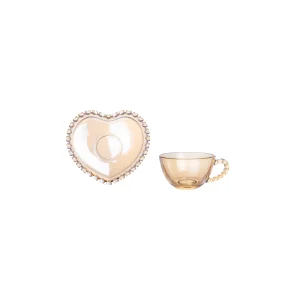 Karaca Glory Amber Einzel-Kaffee-Tassenset, 80 ml