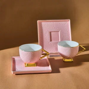 Karaca Art Deco 4-teiliges Mochatassen-Espressotassen für 2 Personen