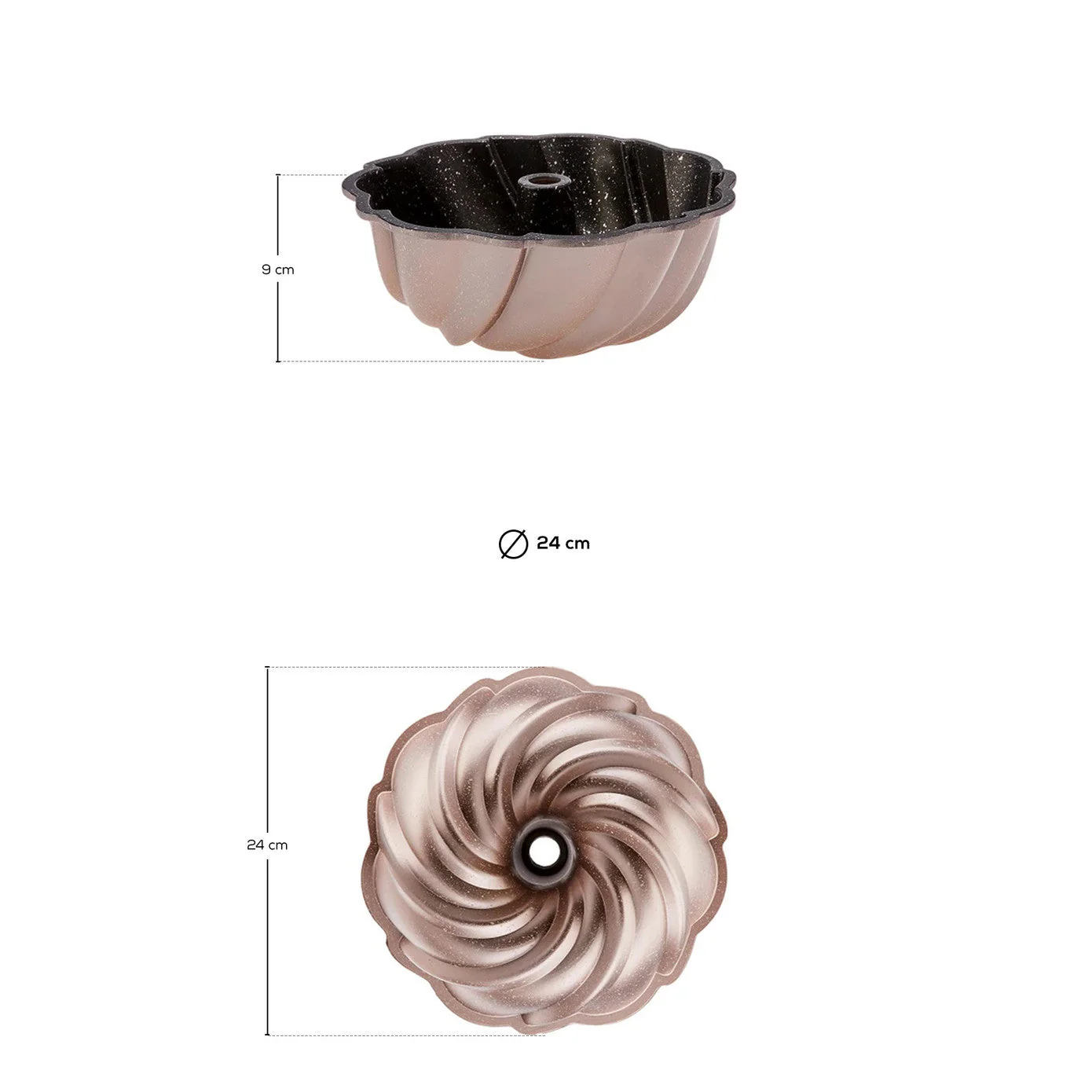 Karaca Pare Metallische Pulver-Gusskuchenform – Bild 5