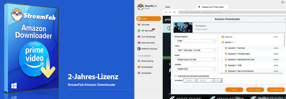 StreamFab Amazon Downloader - 2-Jahres-Lizenz – Bild 2