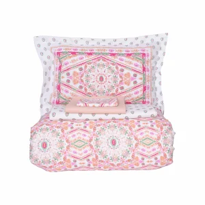 Karaca Home Fandy Grün Double 100% Baumwolle Pique Bettbezug Set