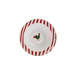 Karaca Rooster Rot Schale 14 cm