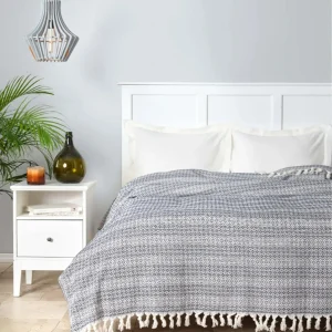 Karaca Home Destina Marineblau Bettdecke für zwei Personen