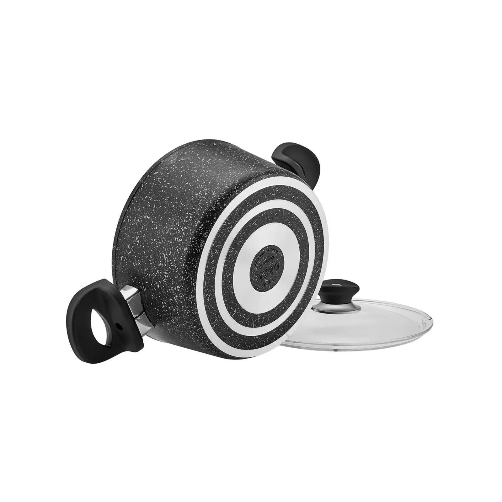 Karaca Defne Biogranit 7-teiliges schwarzes Kochtopfset – Bild 7