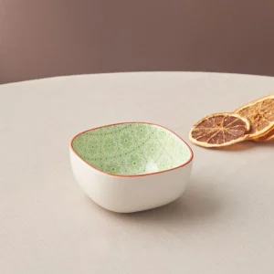 Karaca Floral Square Grün Snackteller 10Cm