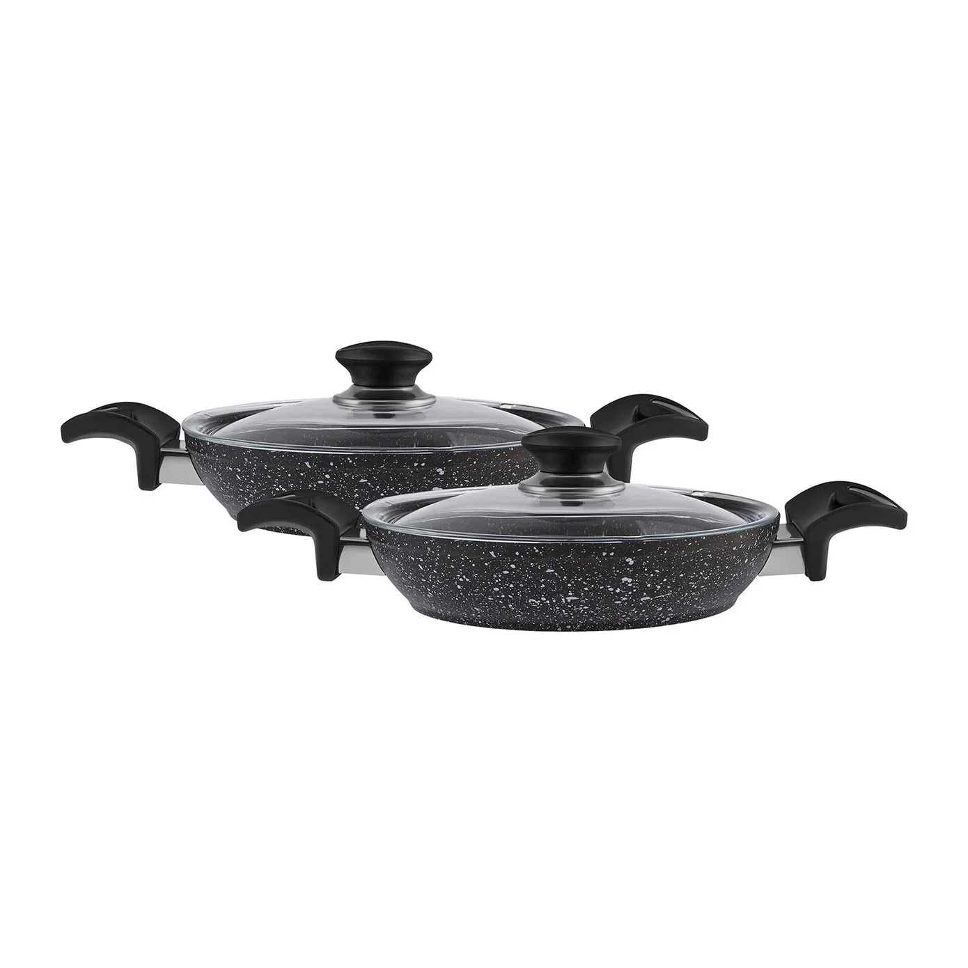 Karaca Defne Bio Granit 4 Teiliges Bratpfannen Set Schwarz