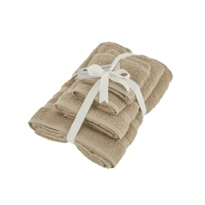 Karaca Wheat Mocha 100% Baumwolle Handtuch-Set