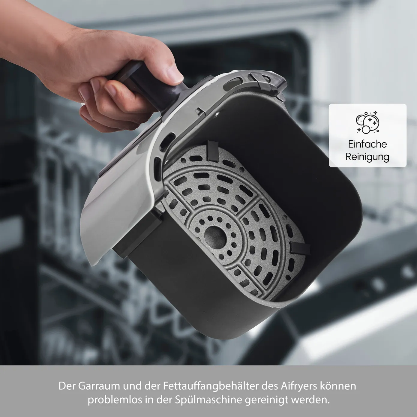 Karaca Smart Cook Airfryer, Schwarz – Bild 4