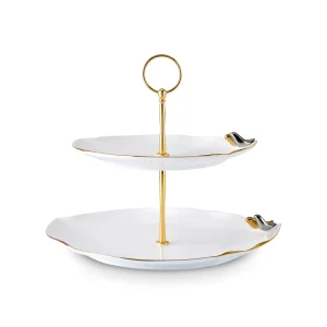 Karaca X Müge Anlı Vogel-Etagenkeksdose 27 cm