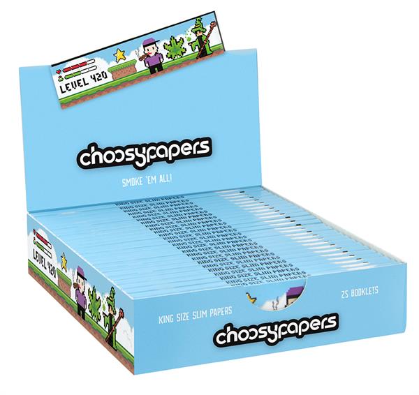 Pixel - Level 420 King Size Slim Papers | Choosypapers