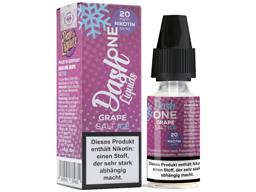 Dash Liquids - One - Grape Ice - Nikotinsalz Liquid – Bild 2