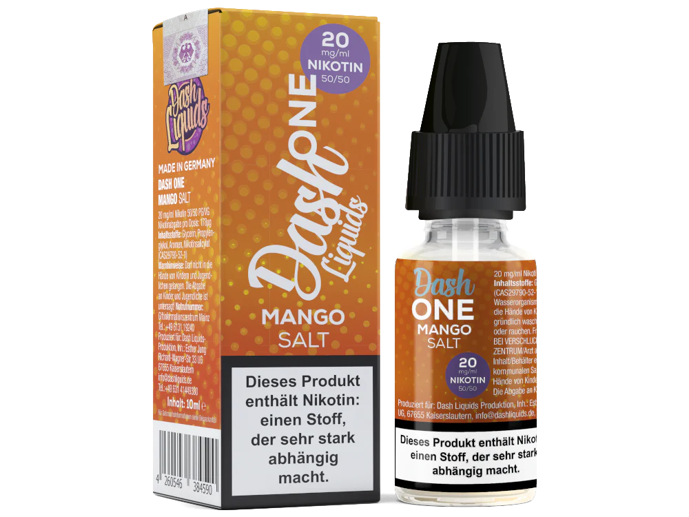 Dash Liquids - One - Mango - Nikotinsalz Liquid – Bild 2