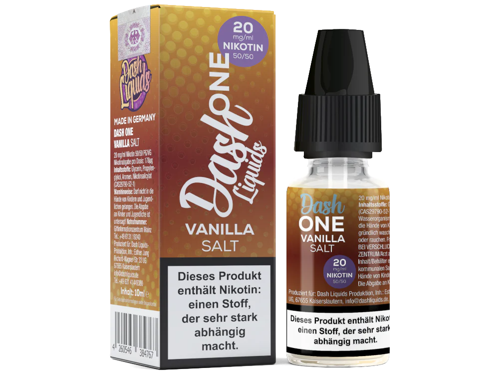 Dash Liquids - One - Vanilla - Nikotinsalz Liquid – Bild 2