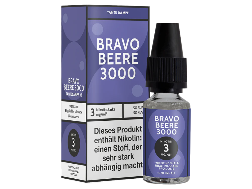Tante Dampf - Bravo Beere 3000 E-Zigaretten Liquid – Bild 3