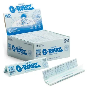 Lightly Dyed Blue King Size Papers | G-ROLLZ