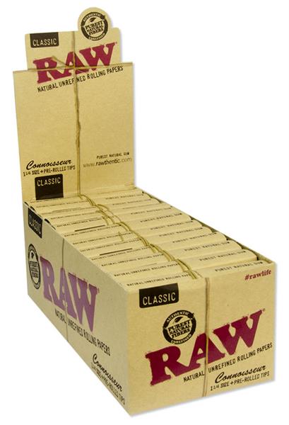 Classic Connoisseur 1 1/4 Papers + Prerolled Filtertips | RAW