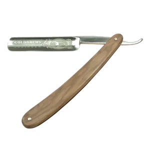 Golddachs Rasiermesser Olivenholz
