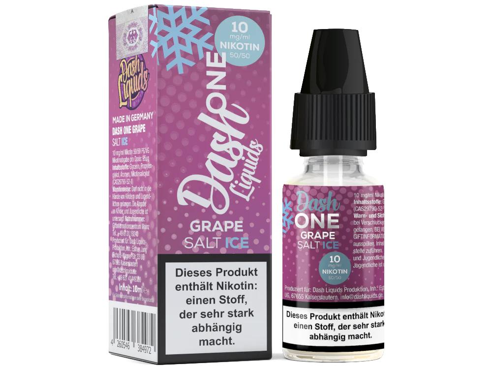 Dash Liquids - One - Grape Ice - Nikotinsalz Liquid – Bild 5