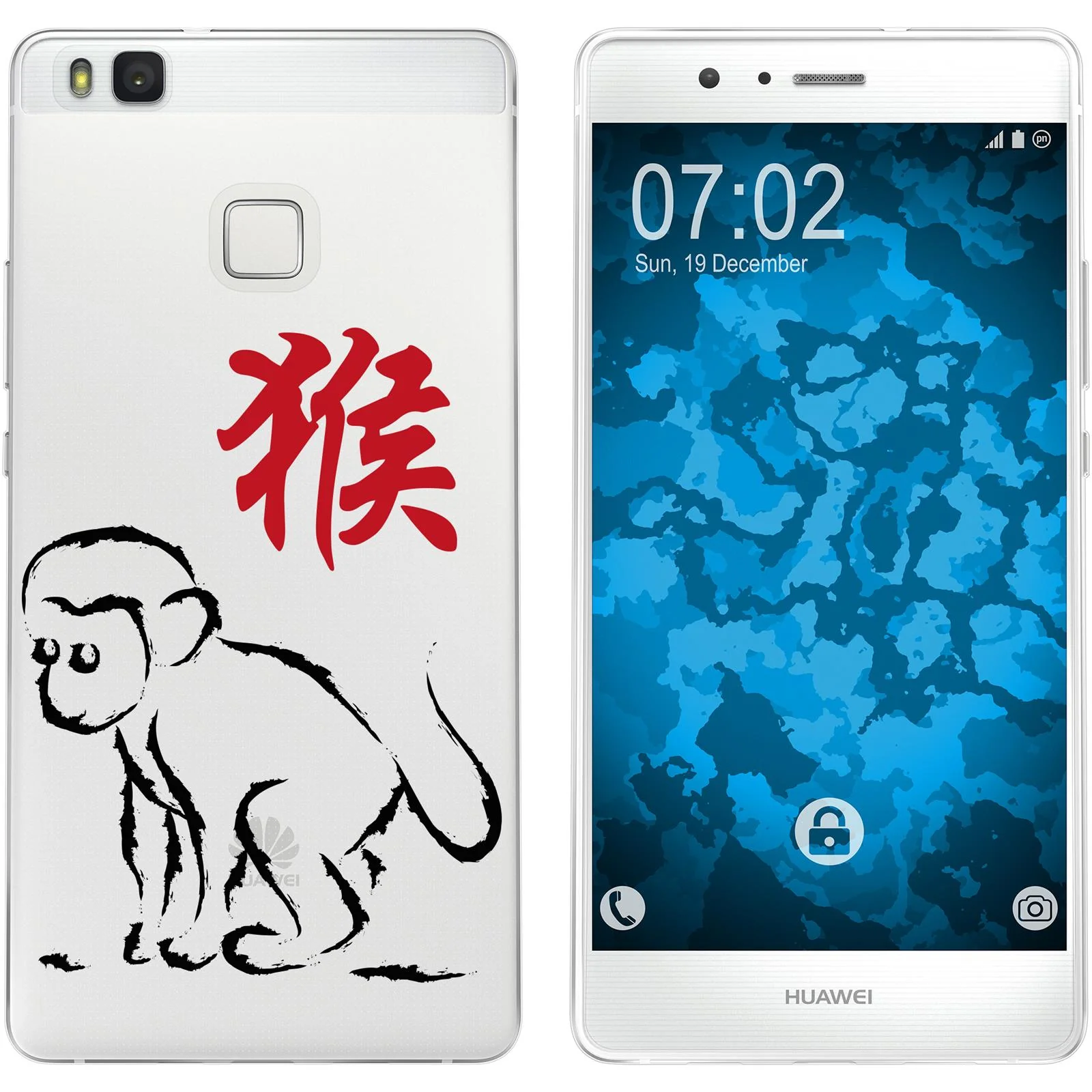 PhoneNatic Case kompatibel mit Huawei P9 Lite Silikon-Hülle Tierkreis Chinesisch M9