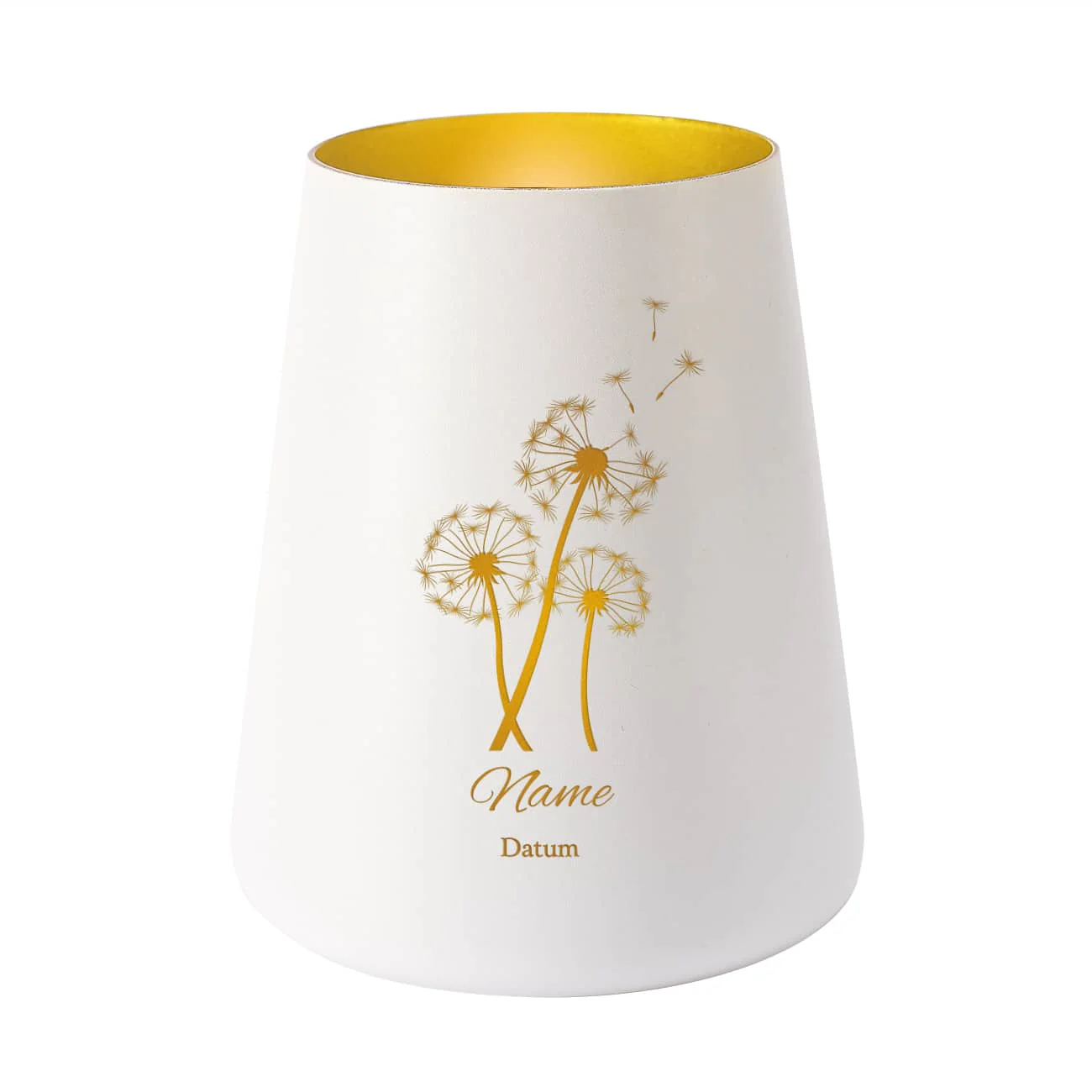 Trauerlicht mit Pusteblumen in schwarz oder weiss – Bild 3