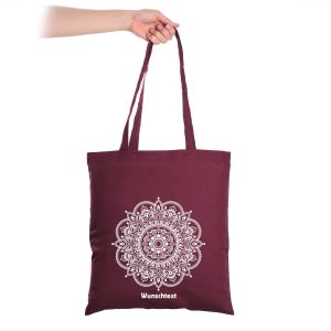 Beutel in 6 Farben mit Mandala und Wunschtext